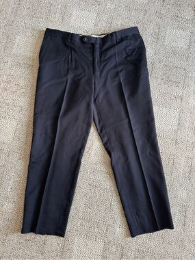 Joseph & Feiss Men’s Black 100% Wool Dress Pants Size 40 – 26” Inseam